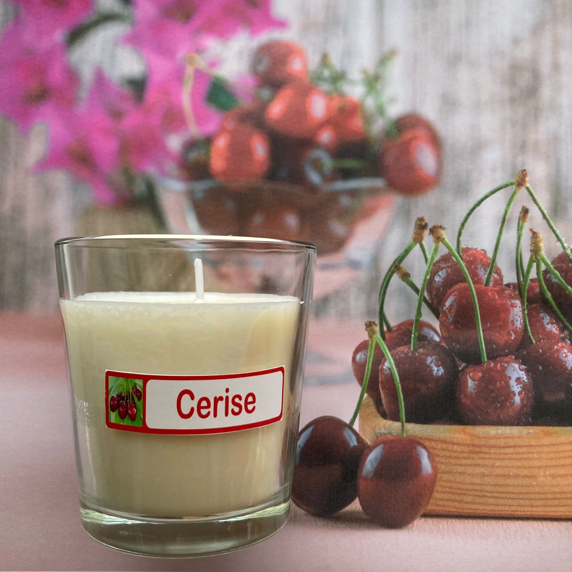 Bougie parfumée fruitée 100 gr