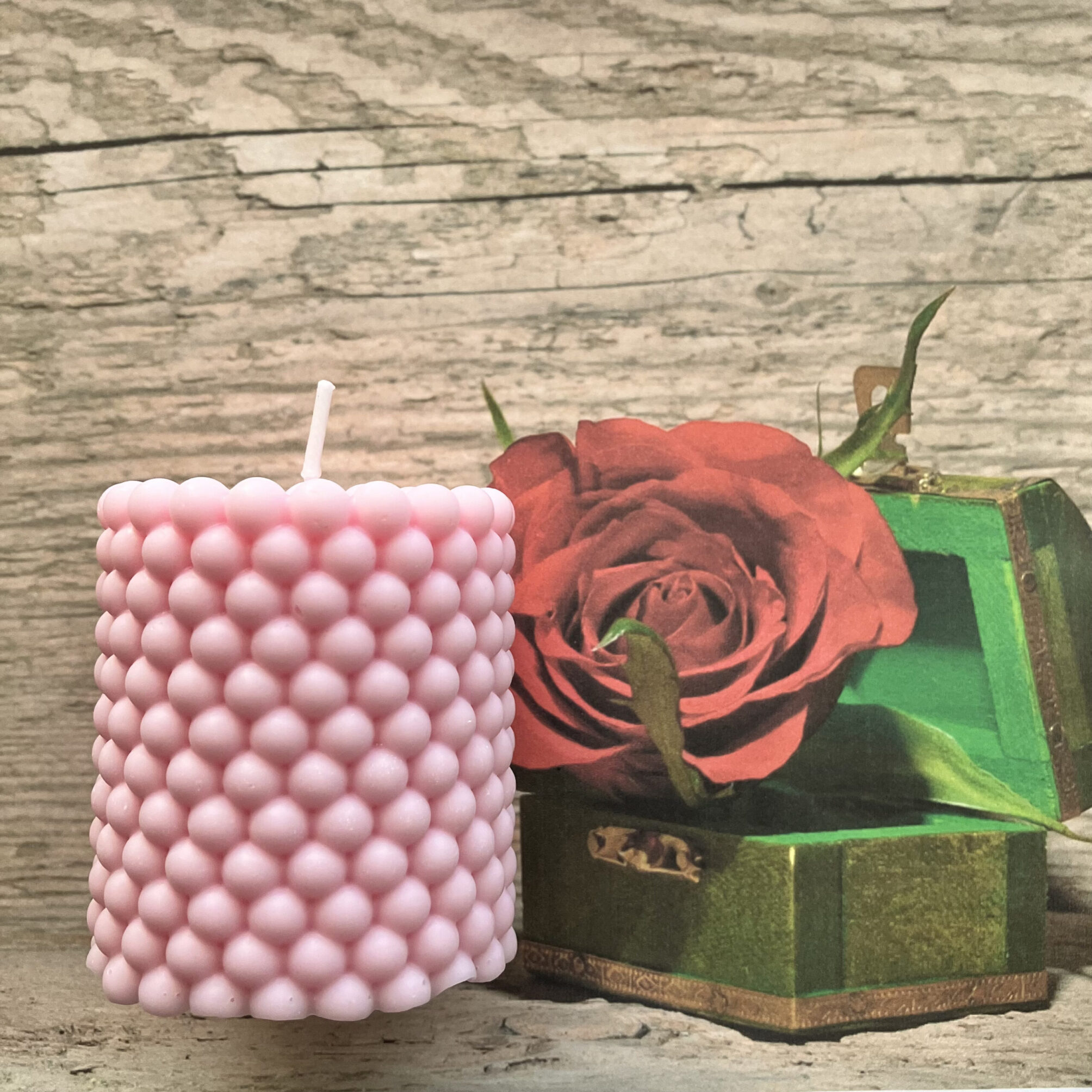 Bougie cylindrique bulle
